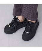 【モード エ ジャコモ/MODE ET JACOMO】のnoyau ビジュー付き厚底レースアップスニーカー ブラック|ID: prp329100004275557 ipo3291000000031809315
