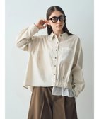 【イェッカ ヴェッカ/YECCA VECCA】のシアーMIXアシメシャツ Light Beige|ID: prp329100004275636 ipo3291000000029864791