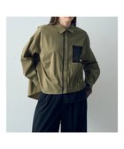 【イェッカ ヴェッカ/YECCA VECCA】のシアーMIXアシメシャツ Khaki|ID: prp329100004275636 ipo3291000000029864792