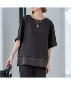 【23区/NIJYUSANKU】の【洗える】ストレッチジョーゼット ラウンドネック カットソー ダークブラウン系|ID: prp329100004275759 ipo3291000000032696027