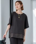 【23区/NIJYUSANKU】の【洗える】ストレッチジョーゼット ラウンドネック カットソー 人気、トレンドファッション・服の通販 founy(ファニー) ファッション Fashion レディースファッション Fashion for Women トップス・カットソー Cut & Sew Tops シャツ・ブラウス・オフィスカジュアル Elegant Blouses & Button-Ups ロングTシャツ・Tシャツ Longline T-Shirts & Tees カットソー・ベーシックTシャツ Cut-and-Sewn Tops / Stretch Tees & Basics 2024年 2024 2024-2025秋冬・A/W Autumn/Winter 2024–25 AW24–25 おすすめ Recommended / Our Picks エレガント 上品 Elegant カットソー Cut and Sewn Top サテン Satin, Glossy Fabric シンプル Simple, Minimal ジョーゼット Georgette, Semi-Sheer Fabric ストレッチ Stretch, Stretchy Fabric セットアップ Set-Up, Coordinated Outfit ラウンド Round, Round Neck ワイド Wide, Wide Fit 洗える Machine Washable A/W・秋冬 Autumn/Winter thumbnail ダークブラウン系|ID: prp329100004275759 ipo3291000000033596047