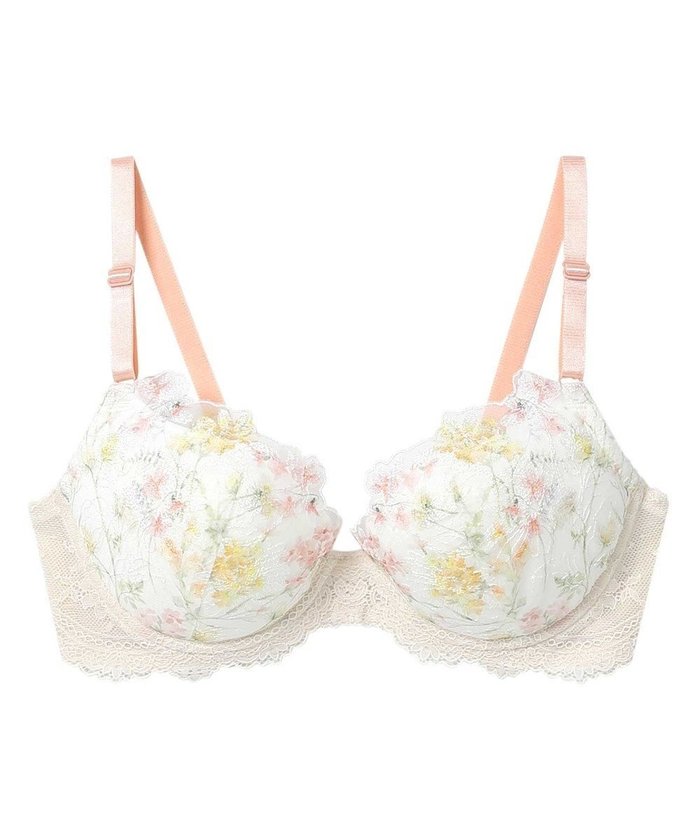 【ウンナナクール/une nana cool】のAccent flower バックスタイルまでかわいい 3/4カップブラジャー インテリア・キッズ・メンズ・レディースファッション・服の通販 founy(ファニー) https://founy.com/ ファッション Fashion レディースファッション Ladies' Fashion Online バッグ Bag アンダー Under フィット Fit ブラジャー Bra プリント Print レース Race ワイヤー Wire |ID: prp329100004275797 ipo3291000000032541743