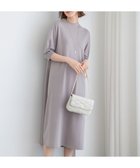 【23区/NIJYUSANKU】の【洗える】ヴィスコースストレッチ パフスリーブ ニットワンピース ライトグレー系|ID: prp329100004275811 ipo3291000000029695715