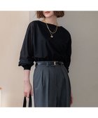 【23区/NIJYUSANKU】の【洗える】クリアトリコットジャージー ボートネック カットソー ブラック系|ID: prp329100004275821 ipo3291000000031976110