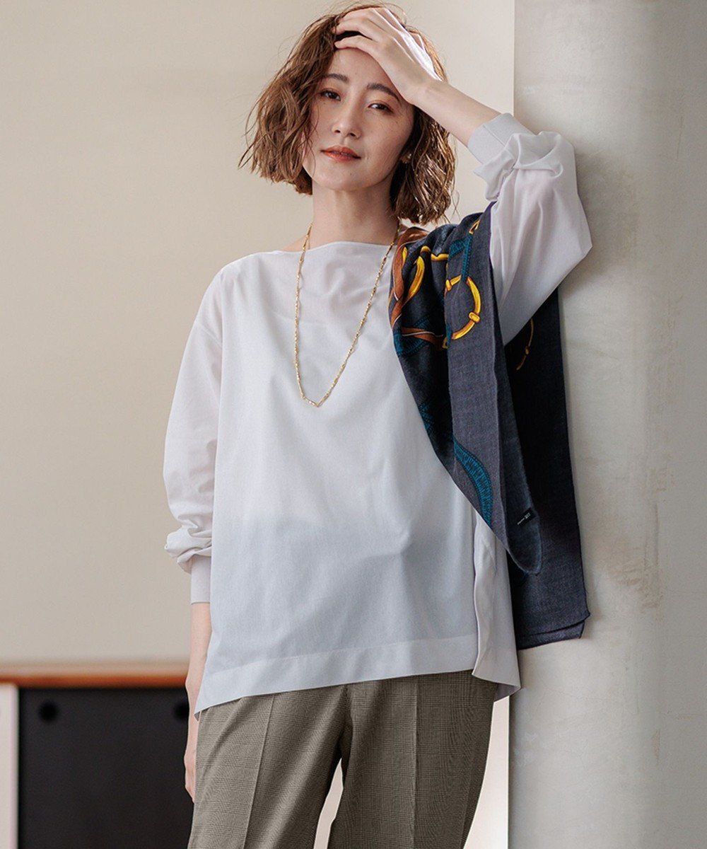 【23区/NIJYUSANKU】の【洗える】クリアトリコットジャージー ボートネック カットソー インテリア・キッズ・メンズ・レディースファッション・服の通販 founy(ファニー) 　ファッション　Fashion　レディースファッション　WOMEN　トップス・カットソー　Tops/Tshirt　シャツ/ブラウス　Shirts/Blouses　ロング / Tシャツ　T-Shirts　カットソー　Cut and Sewn　インナー　Inner　洗える　Washable　カットソー　Cut And Sew　キャミソール　Camisole　ギャザー　Gather　シンプル　Simple　スリーブ　Sleeve　ベーシック　Basic　A/W・秋冬　Aw・Autumn/Winter・Fw・Fall-Winter　おすすめ　Recommend　2024年　2024　エレガント 上品　Elegant　2024-2025秋冬・A/W　Aw/Autumn/Winter/Fw/Fall/2024-2025　ベージュ系|ID: prp329100004275821 ipo3291000000031976112