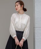 【23区/NIJYUSANKU】のナイロンコットンポプリン ボリュームスリーブ ブラウス ベージュ系|ID: prp329100004275827 ipo3291000000033604169