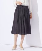 【ジェイ プレス/J.PRESS】の【洗える】ドットデシンプリント タック スカート ネイビー系|ID: prp329100004275864 ipo3291000000032719702