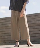 【ジェイ プレス/J.PRESS】の【洗える】ストレッチタイプライター ラップディテール ワイド パンツ モカ系|ID: prp329100004275869 ipo3291000000032675676