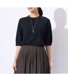 【ジェイ プレス/J.PRESS】の【洗える】レーヨンエリートストレッチ ギャザースリーブ ニット ネイビー系|ID: prp329100004275877 ipo3291000000033684755
