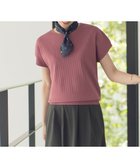 【ジェイ プレス/J.PRESS】の【洗える】レーヨンエリートストレッチ フレンチスリーブ ニット ローズピンク系|ID: prp329100004275879 ipo3291000000032677421