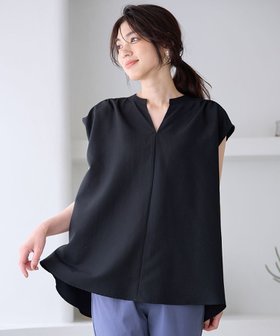 【エニィファム/any FAM】の【洗濯機可】ギャザーショートスリーブブラウス 人気、トレンドファッション・服の通販 founy(ファニー) ファッション Fashion レディースファッション Fashion for Women トップス・カットソー Cut & Sew Tops シャツ・ブラウス・オフィスカジュアル Elegant Blouses & Button-Ups ギャザー Gathered, Ruffled スキッパー Skipper, Open Collar 夏 Summer 春 Spring S/S・春夏 SS, Spring/Summer, Warm Season 洗える Machine Washable |ID:prp329100004275940