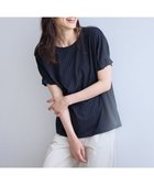 【エニィファム/any FAM】の【洗濯機可】タックスリーブドルマンTシャツ ネイビーストライプ|ID: prp329100004275962 ipo3291000000029714816