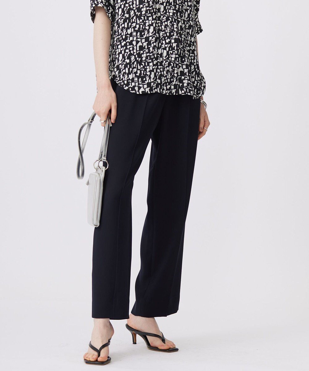 【アイシービー/iCB】の【洗える】ライトダブルクロス ストレートパンツ インテリア・キッズ・メンズ・レディースファッション・服の通販 founy(ファニー) ファッション Fashion レディースファッション Fashion for Women パンツ Pants & Trousers 洗える Machine Washable ストレッチ Stretch, Stretchy Fabric ストレート Straight, Straight Cut センター Center, Center Line ドレープ Drape, Draping Fabric A/W・秋冬 Autumn/Winter 2024年 2024 2024-2025秋冬・A/W Autumn/Winter 2024–25 AW24–25 ネイビー系|ID: prp329100004275996 ipo3291000000034377592