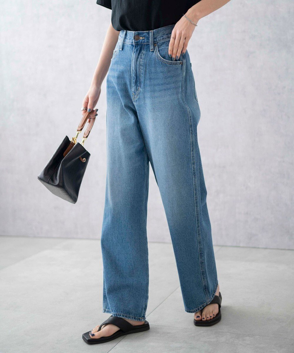 【ウィゴー/WEGO】の【新色追加/美脚/XS～Lサイズ展開】ストレートデニムパンツ インテリア・キッズ・メンズ・レディースファッション・服の通販 founy(ファニー) 　ファッション　Fashion　レディースファッション　WOMEN　パンツ　Pants　デニムパンツ　Denim Pants　インディゴ　Indigo　春　Spring　秋　Autumn/Fall　ストレート　Straight　スマホ　Smartphone　デニム　Denim　トレンド　Trend　フィット　Fit　ボトム　Bottom　ロング　Long　楽ちん　Easy　冬　Winter　S/S・春夏　Ss・Spring/Summer　再入荷　Restock/Back In Stock/Re Arrival　おすすめ　Recommend　夏　Summer　2025年　2025　2025春夏・S/S　Ss,Spring/Summer,2025　デニム中濃色|ID: prp329100004276230 ipo3291000000031043664