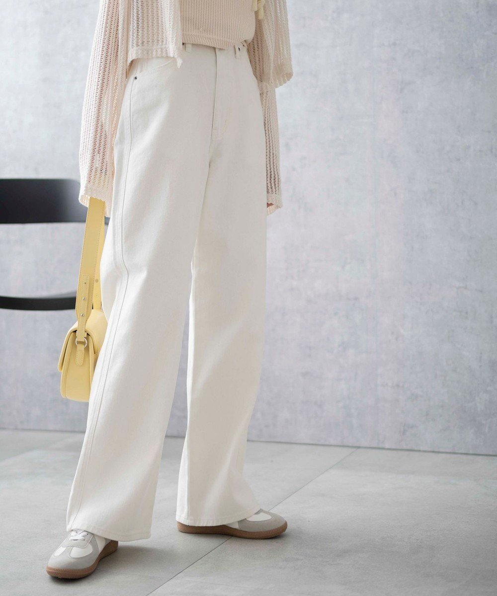【ウィゴー/WEGO】の【新色追加/美脚/XS～Lサイズ展開】ストレートデニムパンツ インテリア・キッズ・メンズ・レディースファッション・服の通販 founy(ファニー) 　ファッション　Fashion　レディースファッション　WOMEN　パンツ　Pants　デニムパンツ　Denim Pants　インディゴ　Indigo　春　Spring　秋　Autumn/Fall　ストレート　Straight　スマホ　Smartphone　デニム　Denim　トレンド　Trend　フィット　Fit　ボトム　Bottom　ロング　Long　楽ちん　Easy　冬　Winter　S/S・春夏　Ss・Spring/Summer　再入荷　Restock/Back In Stock/Re Arrival　おすすめ　Recommend　夏　Summer　2025年　2025　2025春夏・S/S　Ss,Spring/Summer,2025　ホワイト|ID: prp329100004276230 ipo3291000000031043672