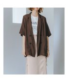 【イェッカ ヴェッカ/YECCA VECCA】のハーフスリーブシアージャケット Brown|ID: prp329100004276311 ipo3291000000029864960