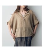 【イェッカ ヴェッカ/YECCA VECCA】のドライタッチシアーバックギャザーシャツ Beige|ID: prp329100004276501 ipo3291000000029865034