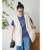 【クラフトスタンダードブティック/CRAFT STANDARD BOUTIQUE】の【キナリノ別注】リネンレーヨンジレベスト Ivory|ID: prp329100004276556 ipo3291000000031951428