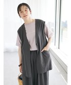 【クラフトスタンダードブティック/CRAFT STANDARD BOUTIQUE】の【キナリノ別注】リネンレーヨンジレベスト Charcoal Gray|ID: prp329100004276556 ipo3291000000031951429
