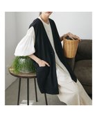 【クラフトスタンダードブティック/CRAFT STANDARD BOUTIQUE】の【キナリノ別注】リネンレーヨンジレベスト Black|ID: prp329100004276556 ipo3291000000031951430