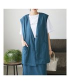【クラフトスタンダードブティック/CRAFT STANDARD BOUTIQUE】の【キナリノ別注】リネンレーヨンジレベスト Navy|ID: prp329100004276556 ipo3291000000031951431