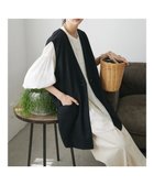 【クラフトスタンダードブティック/CRAFT STANDARD BOUTIQUE】の【キナリノ別注】リネンレーヨンジレベスト Black|ID: prp329100004276556 ipo3291000000032101426