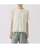 【アイシービー/iCB】の【接触冷感・洗える】 チュールコンビ カットソー オフホワイト系|ID: prp329100004276563 ipo3291000000032636842