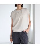 【アンフィーロ 自由区/UNFILO】の【接触冷感/シワになりにくい】BEAUTY FORM フレンチスリーブTシャツ グレージュ|ID: prp329100004276621 ipo3291000000031962608