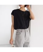 【アンフィーロ 自由区/UNFILO】の【接触冷感/シワになりにくい】BEAUTY FORM フレンチスリーブTシャツ ブラック|ID: prp329100004276621 ipo3291000000031962609