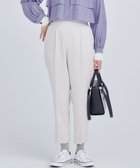 【組曲/KUMIKYOKU】の【美シルエット・ストレッチ・シワになりにくい】オシャクロス テーパードパンツ アイボリー系|ID: prp329100004276709 ipo3291000000035634026