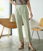 【組曲/KUMIKYOKU】の【美シルエット・ストレッチ・シワになりにくい】オシャクロス テーパードパンツ スモーキーグリーン系|ID: prp329100004276709 ipo3291000000035634029