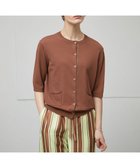 【ベイジ,/BEIGE,】の【洗える】VALOIS / 半袖カーディガン Camel|ID: prp329100004276976 ipo3291000000031975525