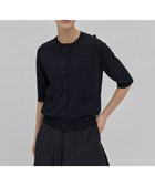 【ベイジ,/BEIGE,】の【洗える】VALOIS / 半袖カーディガン Black|ID: prp329100004276976 ipo3291000000031975526