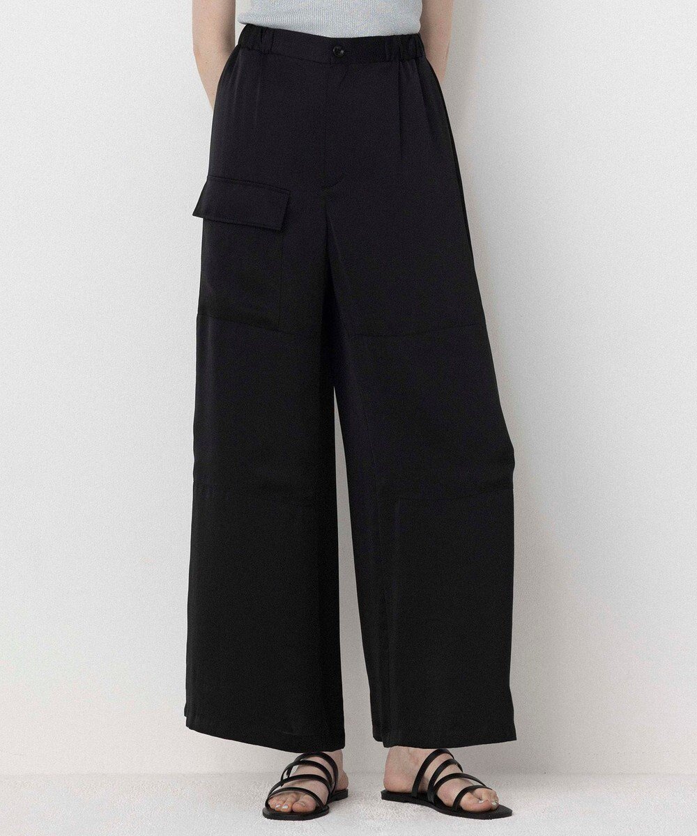【ネイヴ/NAVE】の【Nave・洗える/ウエストゴム】ヴィンテージサテン ワイドパンツ 人気、トレンドファッション・服の通販 founy(ファニー) ファッション Fashion レディースファッション Fashion for Women パンツ Pants & Trousers カーゴパンツ Cargo Pants, Utility Pants サテン Satin, Glossy Fabric ポケット Pocket, Pocket Detail リラックス Relax, Relaxed Fit ワイド Wide, Wide Fit ヴィンテージ Vintage Style エレガント 上品 Elegant 夏 Summer 春 Spring S/S・春夏 SS, Spring/Summer, Warm Season 洗える Machine Washable other-1|ID: prp329100004277049 ipo3291000000035165478