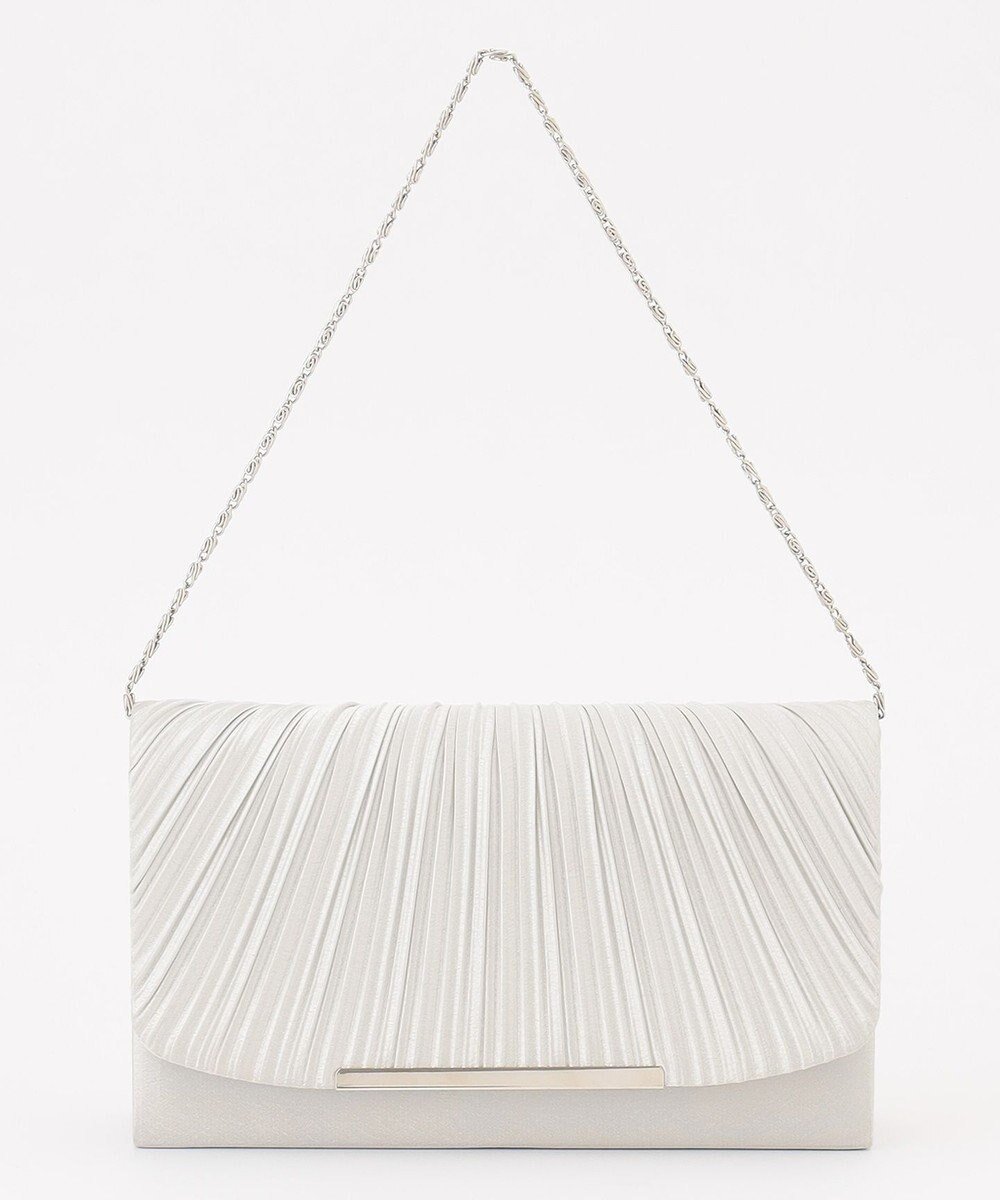 【エニィ スィス/any SiS】の【2WAY】ギャザープリーツパーティ バッグ インテリア・キッズ・メンズ・レディースファッション・服の通販 founy(ファニー) 　ファッション　Fashion　レディースファッション　Fashion for Women　バッグ　Bags　クラッチ　Clutch, Clutch Bag　サテン　Satin, Glossy Fabric　ショルダー　Shoulder, Shoulder Strap　チェーン　Chain, Chain Strap　ドレス　Dress, One-Piece　パーティ　Party, Party Style　プリーツ　Pleats, Pleated　エレガント 上品　Elegant　新作・新入荷　New Arrivals / New In　シルバー|ID: prp329100004277902 ipo3291000000035618228