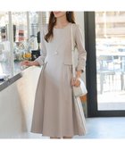 【ティアクラッセ/Tiaclasse】の【洗える】サイドフラップワンピース グレージュ|ID: prp329100004277904 ipo3291000000031989009