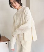 【アンフィーロ 自由区/UNFILO】の【洗える】アランパターンニット 人気、トレンドファッション・服の通販 founy(ファニー) ファッション Fashion レディースファッション WOMEN トップス・カットソー Tops/Tshirt ニット Knit Tops アクリル Acrylic ウォッシャブル Washable 洗える Washable スリット Slit セーター Sweater ハイネック High Neck ヘムライン Hemline 冬 Winter A/W・秋冬 Aw・Autumn/Winter・Fw・Fall-Winter 再入荷 Restock/Back In Stock/Re Arrival thumbnail オフ|ID: prp329100004280017 ipo3291000000029968347