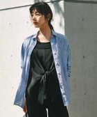 【23区/NIJYUSANKU】の【Oggi8月号掲載/洗える】LIBECO ベーシック シャツ ブルーストライプ|ID: prp329100004280251 ipo3291000000031988661
