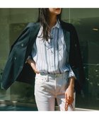 【23区/NIJYUSANKU】の【Oggi8月号掲載/洗える】LIBECO ベーシック シャツ ホワイト×ネイビーストライプ|ID: prp329100004280251 ipo3291000000032636287