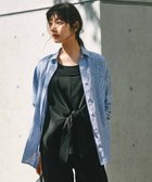 【23区/NIJYUSANKU】の【Oggi8月号掲載/洗える】LIBECO ベーシック シャツ ブルーストライプ|ID: prp329100004280251 ipo3291000000032636302