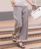 【ジェイ プレス/J.PRESS】の【着丈が選べる・セットアップ対応・洗える・撥水・防汚】コットンFITTYシャーク ワイド アンクル パンツ ブラウン系|ID: prp329100004280281 ipo3291000000031930094