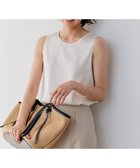 【23区/NIJYUSANKU】の【洗える】サテン タンクトップ アイボリー系|ID: prp329100004280304 ipo3291000000031963772