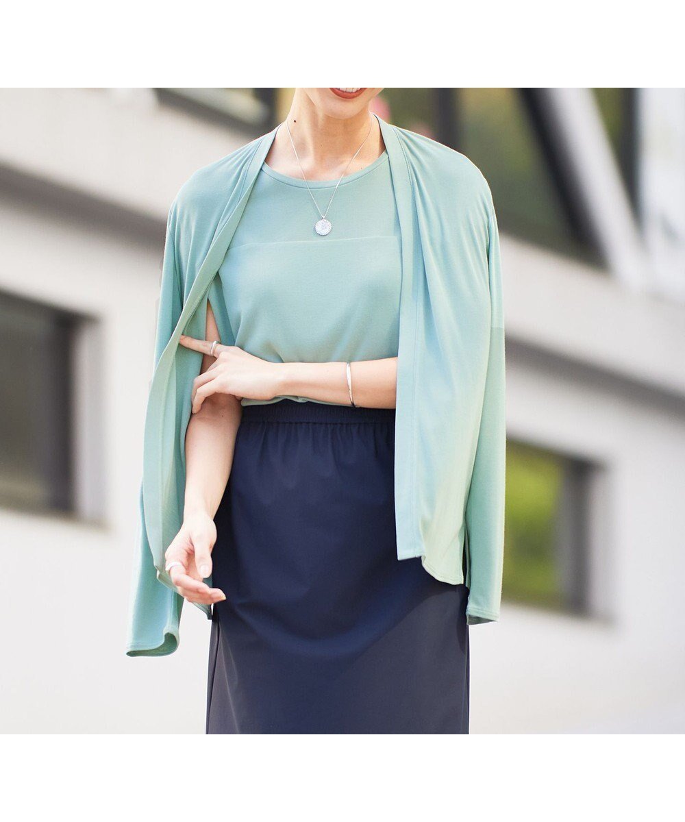 【アイシービー/iCB】の【WEB限定カラーあり・接触冷感・UVカット】PINION ショートカーディガン インテリア・キッズ・メンズ・レディースファッション・服の通販 founy(ファニー) ファッション Fashion レディースファッション Fashion for Women トップス・カットソー Cut & Sew Tops カーディガン・羽織り Layered Style Cardigans アンサンブル Ensemble Set インナー Innerwear 春 Spring 洗える Machine Washable カーディガン Cardigan, Knitwear ショート Short, Short Length シルク Silk, 100% Silk シンプル Simple, Minimal スリット Slit, Slit Detail パターン Pattern, Design Print ロング Long, Long-Length S/S・春夏 SS, Spring/Summer, Warm Season おすすめ Recommended / Our Picks 夏 Summer 2024年 2024 2024春夏・S/S Spring/Summer 2024 SS24 ビジネス 仕事 通勤 Business / Work / Commuting ティールグレー系|ID: prp329100004280318 ipo3291000000034348178