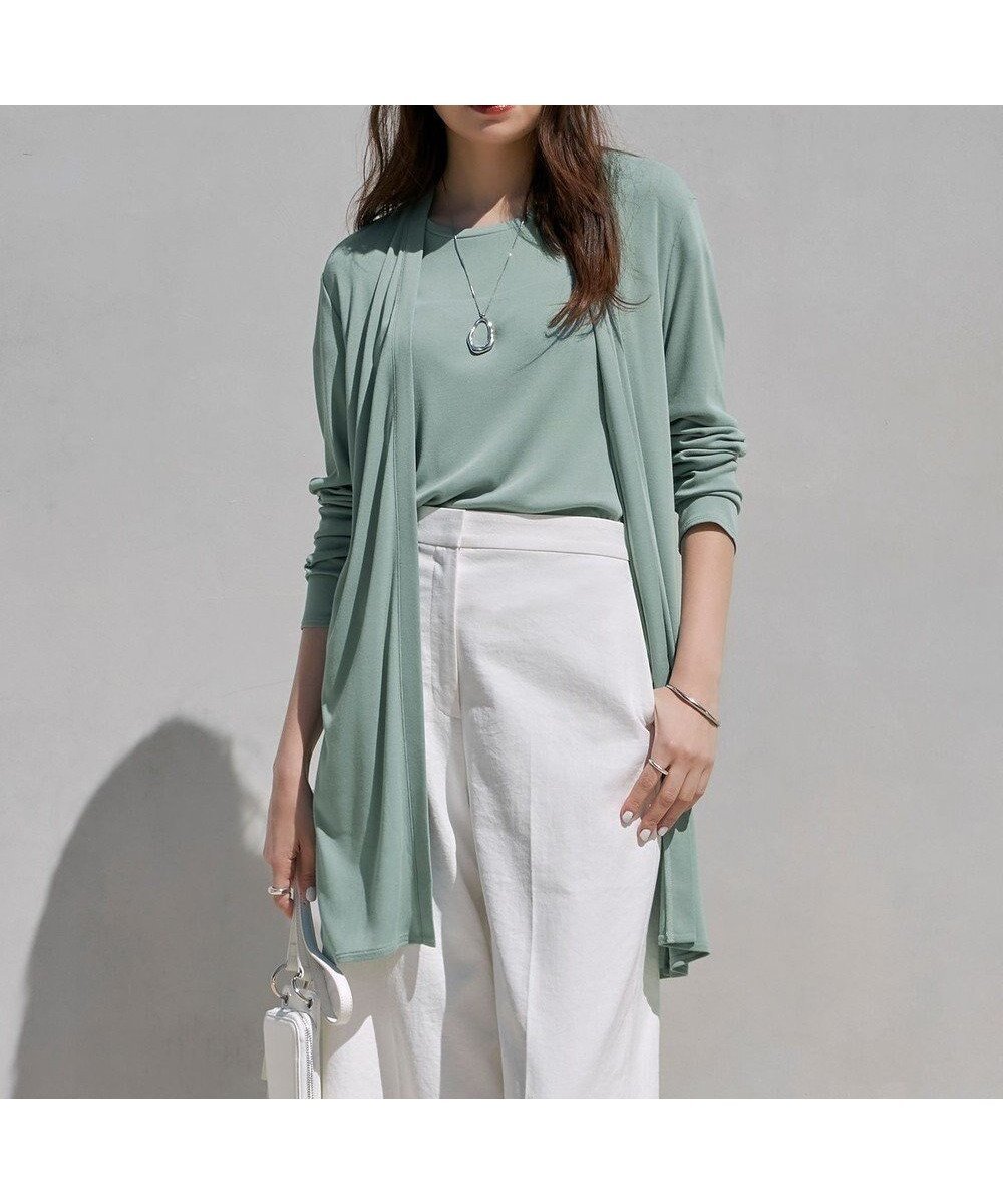 【アイシービー/iCB】の【WEB限定カラーあり・接触冷感・UVカット】PINION ロングカーディガン 人気、トレンドファッション・服の通販 founy(ファニー) 　ファッション　Fashion　レディースファッション　Fashion for Women　トップス・カットソー　Cut & Sew Tops　カーディガン・羽織り　Layered Style Cardigans　アンサンブル　Ensemble Set　春　Spring　洗える　Machine Washable　カーディガン　Cardigan, Knitwear　ショート　Short, Short Length　シルク　Silk, 100% Silk　シンプル　Simple, Minimal　ロング　Long, Long-Length　S/S・春夏　SS, Spring/Summer, Warm Season　おすすめ　Recommended / Our Picks　夏　Summer　2024年　2024　2024春夏・S/S　Spring/Summer 2024 SS24　 other-1|ID: prp329100004280320 ipo3291000000034311187