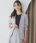 【エニィ スィス/any SiS】の【UVカット / 接触冷感 / 吸水速乾】スマートビューティストレッチ ノーカラージャケット ブルーグレー|ID: prp329100004280869 ipo3291000000032642278
