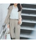 【エニィ スィス/any SiS】の【UVカット / 接触冷感 / 吸水速乾】スマートビューティストレッチ ノーカラージャケット グレージュ|ID: prp329100004280869 ipo3291000000032642283