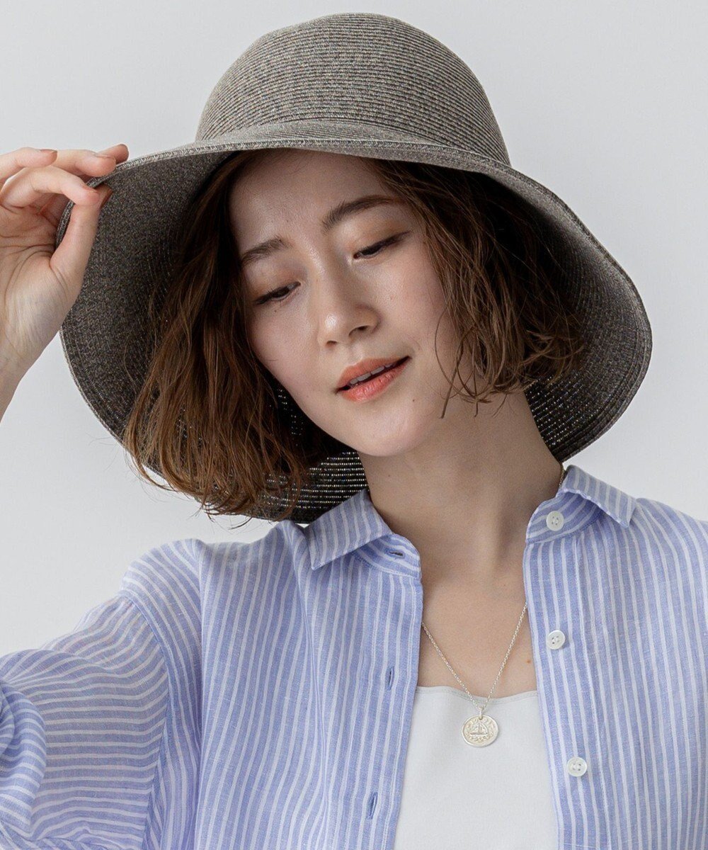 【23区/NIJYUSANKU】の【洗える】ペーパー ブレード ハット インテリア・キッズ・メンズ・レディースファッション・服の通販 founy(ファニー) 　ファッション　Fashion　レディースファッション　WOMEN　帽子　Hats　キャップ　Cap　ブレード　Blade　ペーパー　Paper　エレガント 上品　Elegant　吸水　Water Absorption　夏　Summer　帽子　Hat　抗菌　Antibacterial　春　Spring　S/S・春夏　Ss・Spring/Summer　洗える　Washable　ライトグレー系|ID: prp329100004280974 ipo3291000000031776313