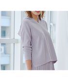【ティアクラッセ/Tiaclasse】の【洗える】サマーニットフードパーカートップス ラベンダー|ID: prp329100004281020 ipo3291000000030881228