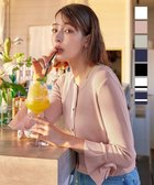【ティアクラッセ/Tiaclasse】の【洗える】袖口フレアリボンニットカーディガン ピンク|ID: prp329100004281588 ipo3291000000031061205