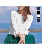【ティアクラッセ/Tiaclasse】の【洗える】袖口フレアリボンニットカーディガン オフホワイト|ID: prp329100004281588 ipo3291000000031061218